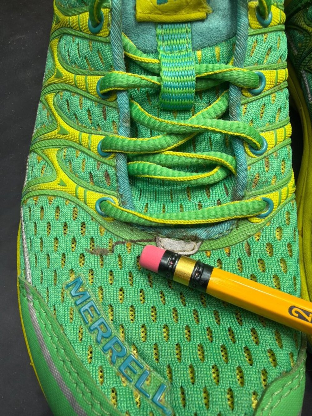 Merrell Island Green Yellow Trail Running Athletic Shoes Womens Size 7 J57170 - Picture 4 of 11